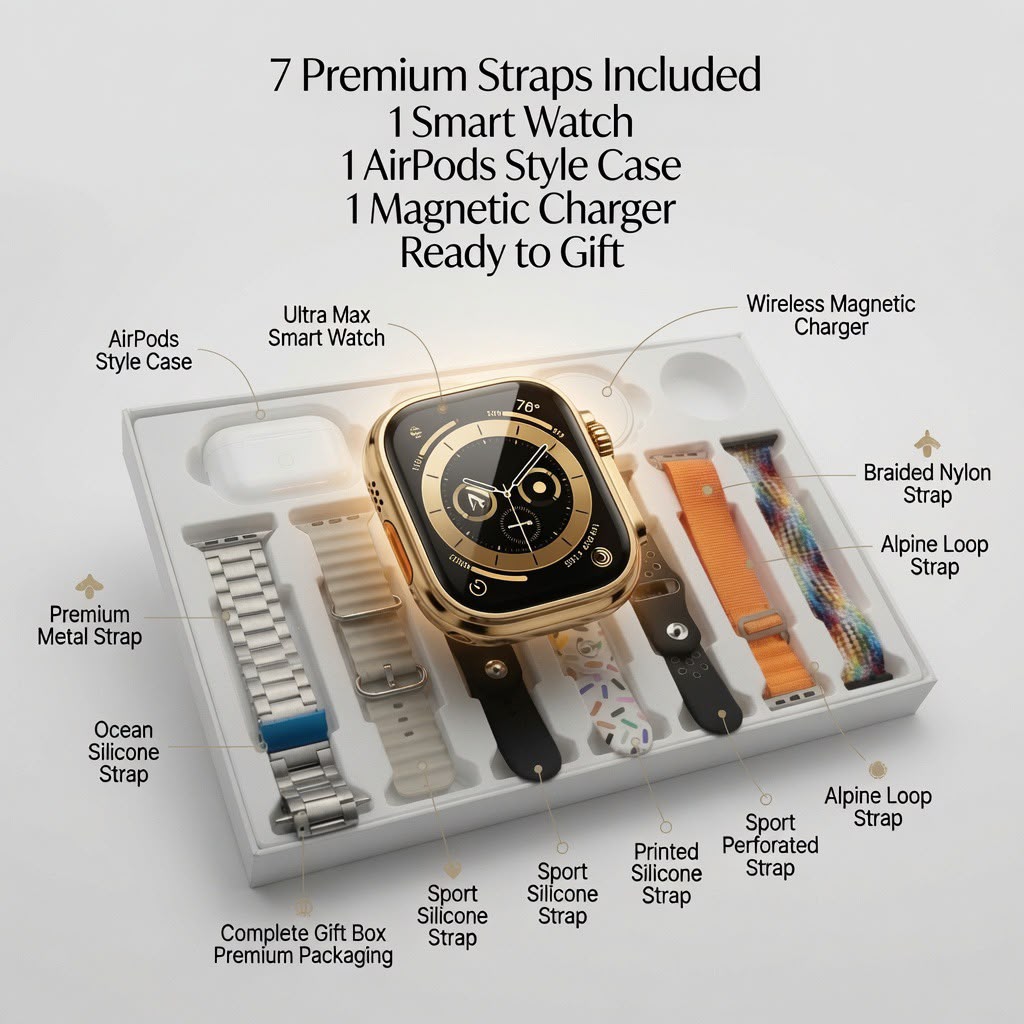 Premium Quality Smart Watch + FREE AirPods Pro 2 | Cash on Delivery Across Pakistan