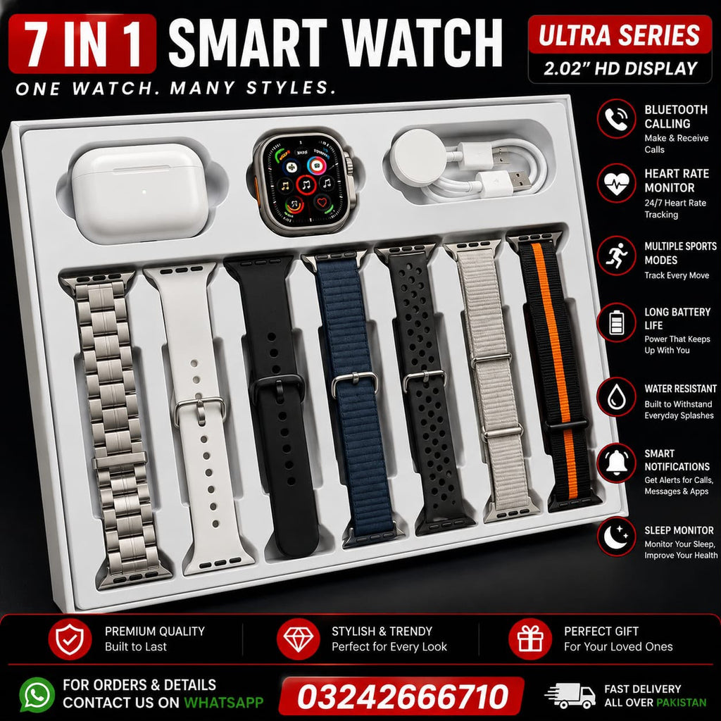 Premium Quality Smart Watch + FREE AirPods Pro 2 | Cash on Delivery Across Pakistan